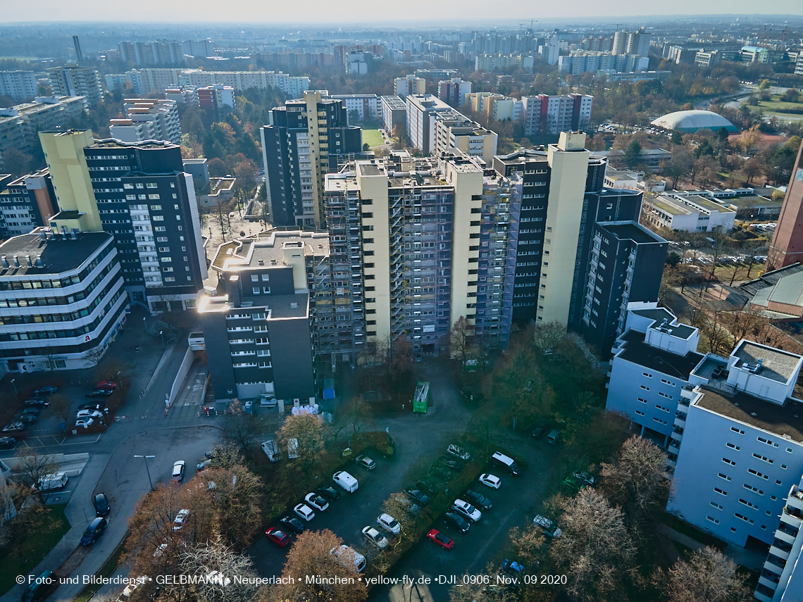 12.11./09.11.2020 - Marx-Zentrum und Umgebung am Karl-Marx-Ring in Neuperlach